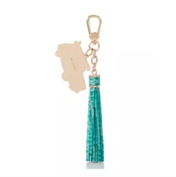 🔹️Brahmin🔹️ Copa Charm Tassel Mermaid Green Melbourne Charm, NWT - Picture 2 of 3